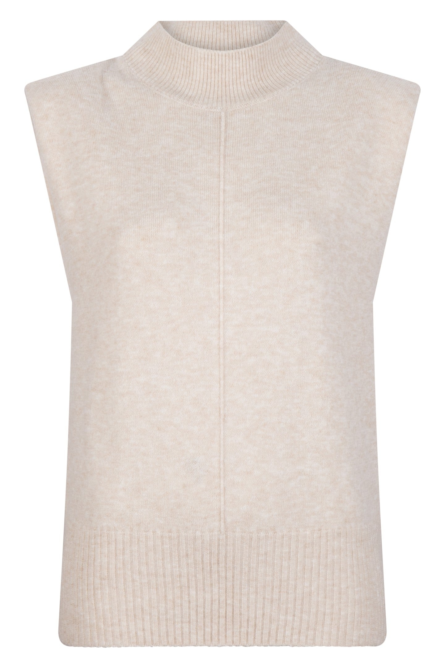 SWEATER SLV/LSS COL SHOULDER PADS LIGHT SAND 4