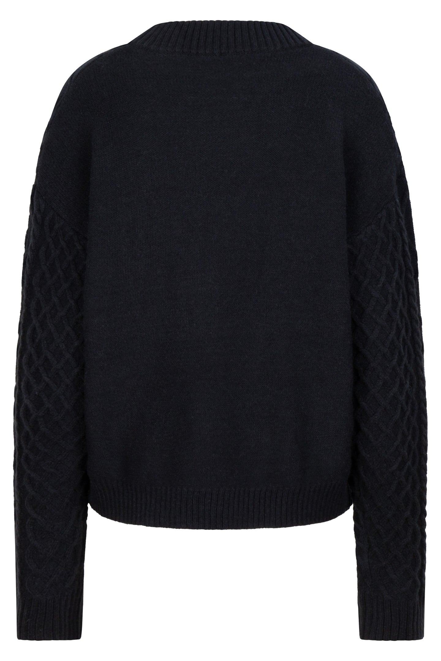 SWEATER CABLE SHORT BLACK 7