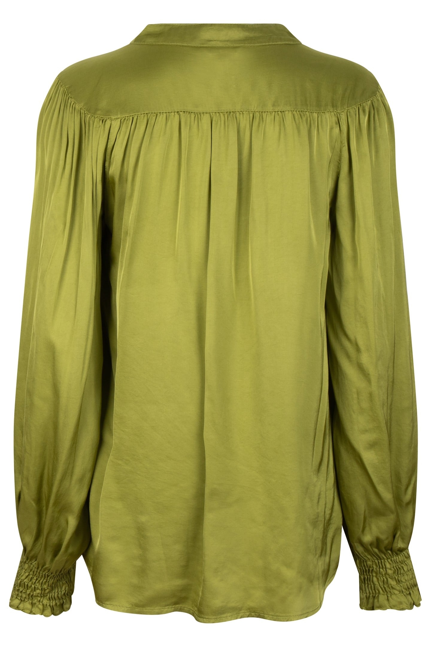 BLOUSE SHOULDER DETAILS LIME 2