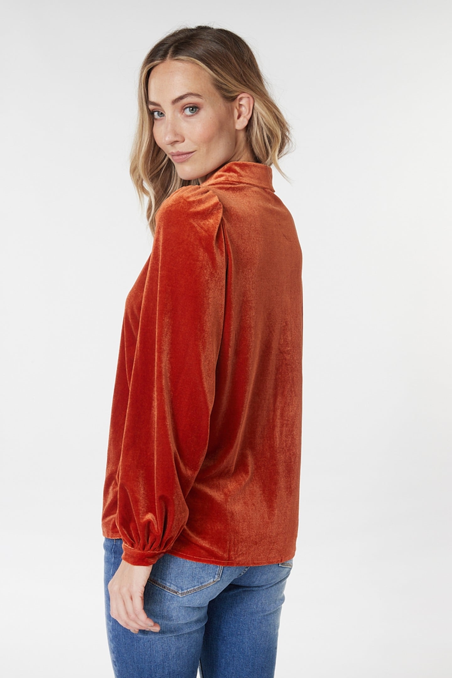 BLOUSE BASIC VELOURS PUMPKIN 4