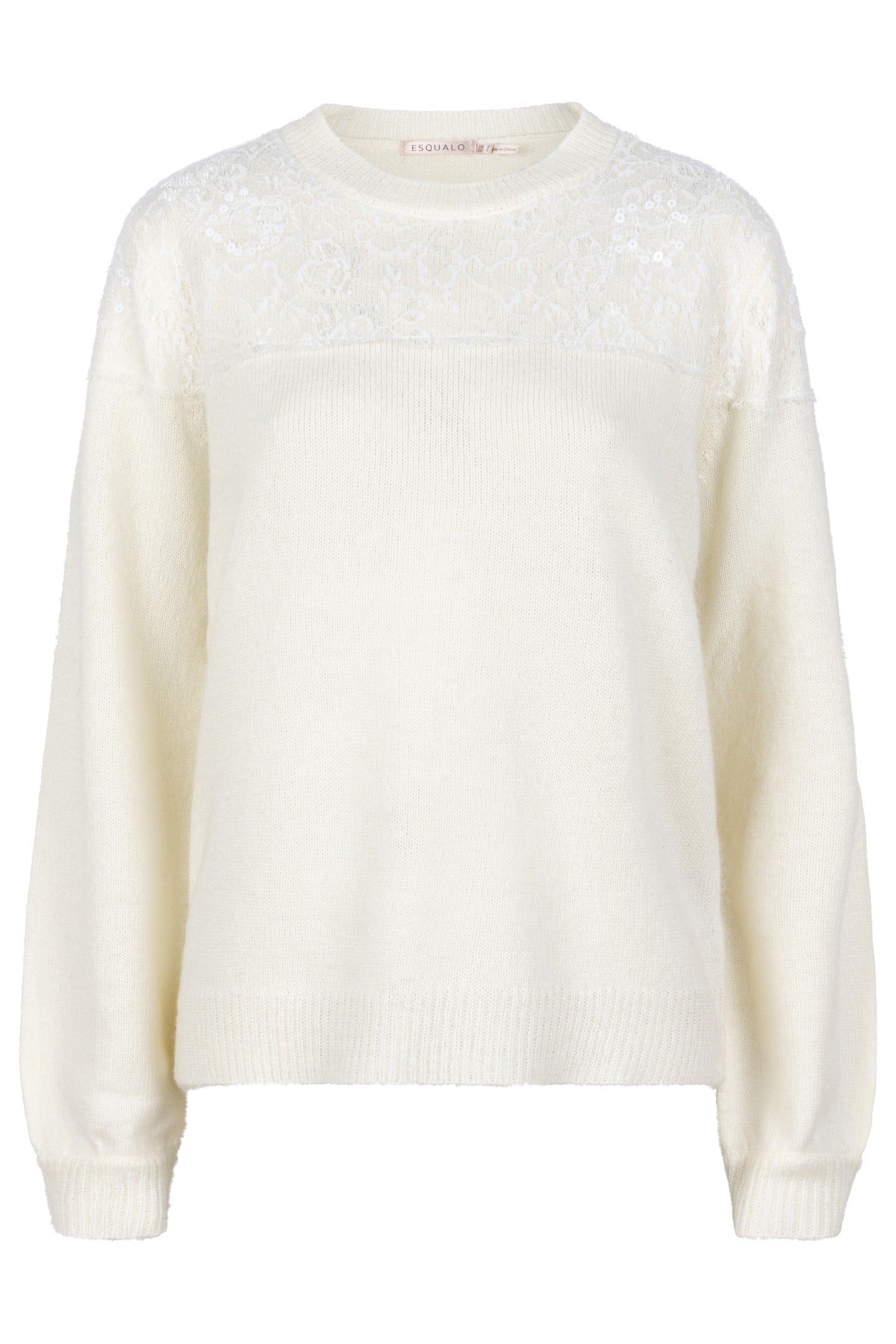 SWEATER KNIT LACE OFF WHITE 4