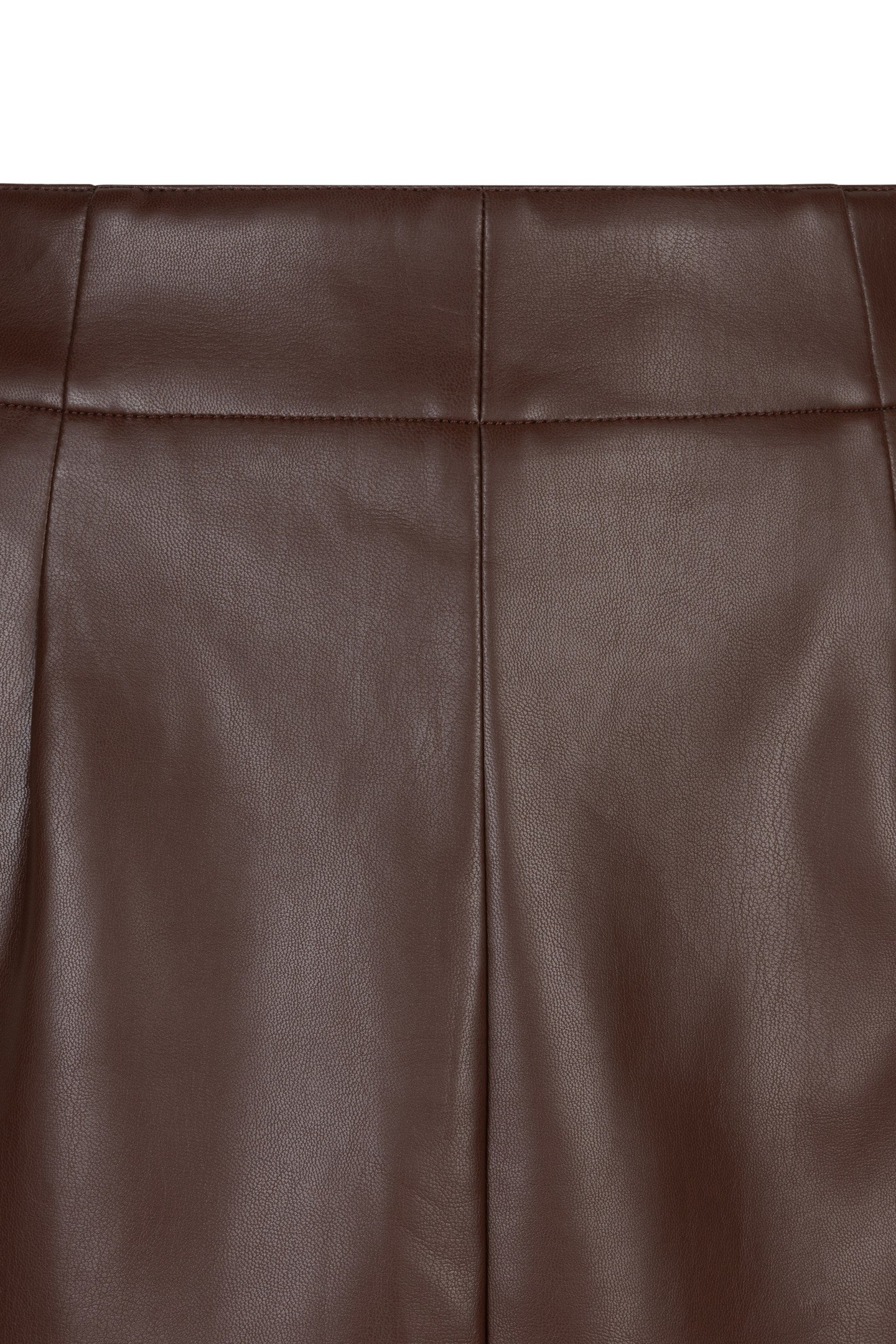 SKIRT PENCIL VEGAN LEATHER CHOCOLATE 6