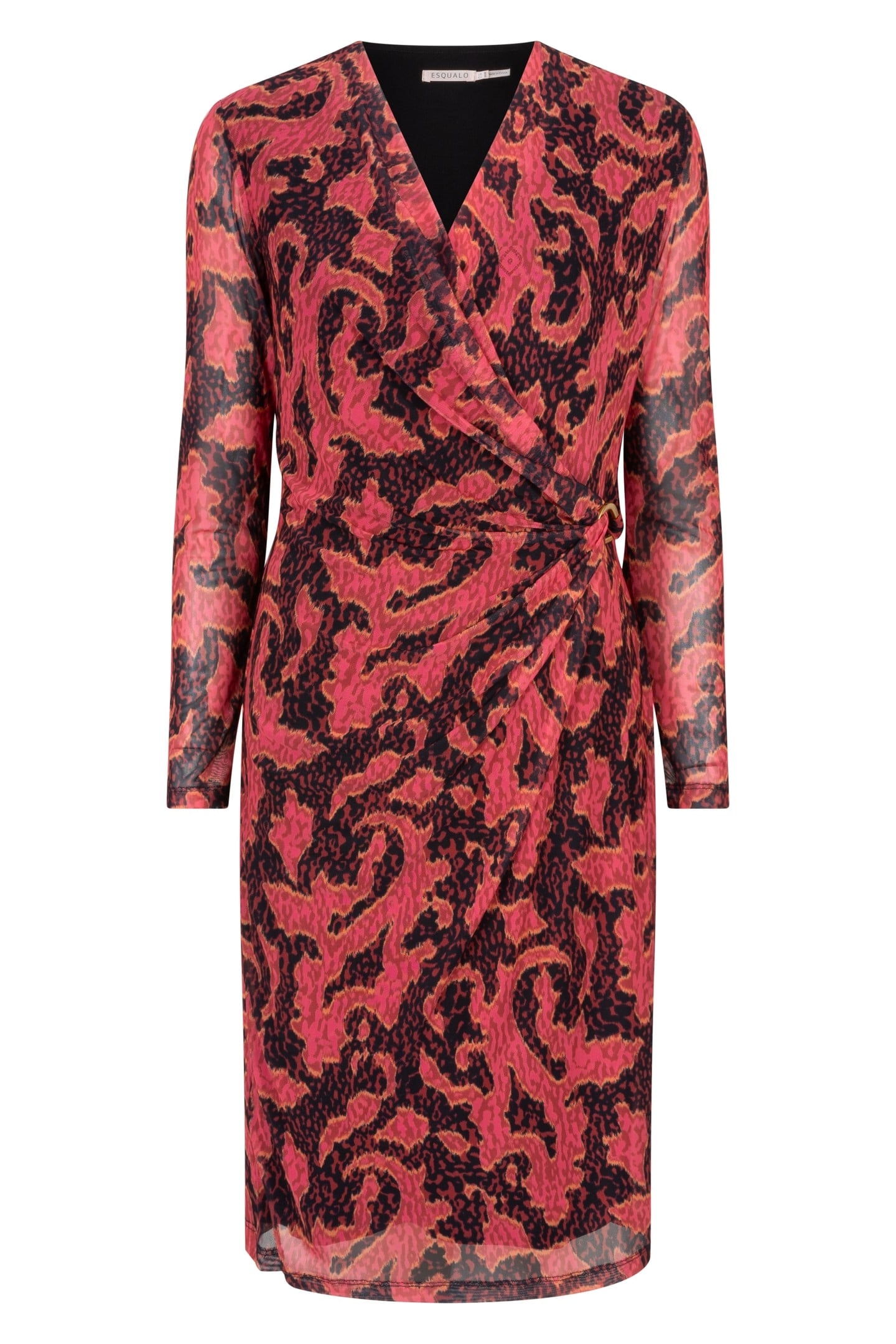 DRESS MESH WRAP OVER PRINT 4