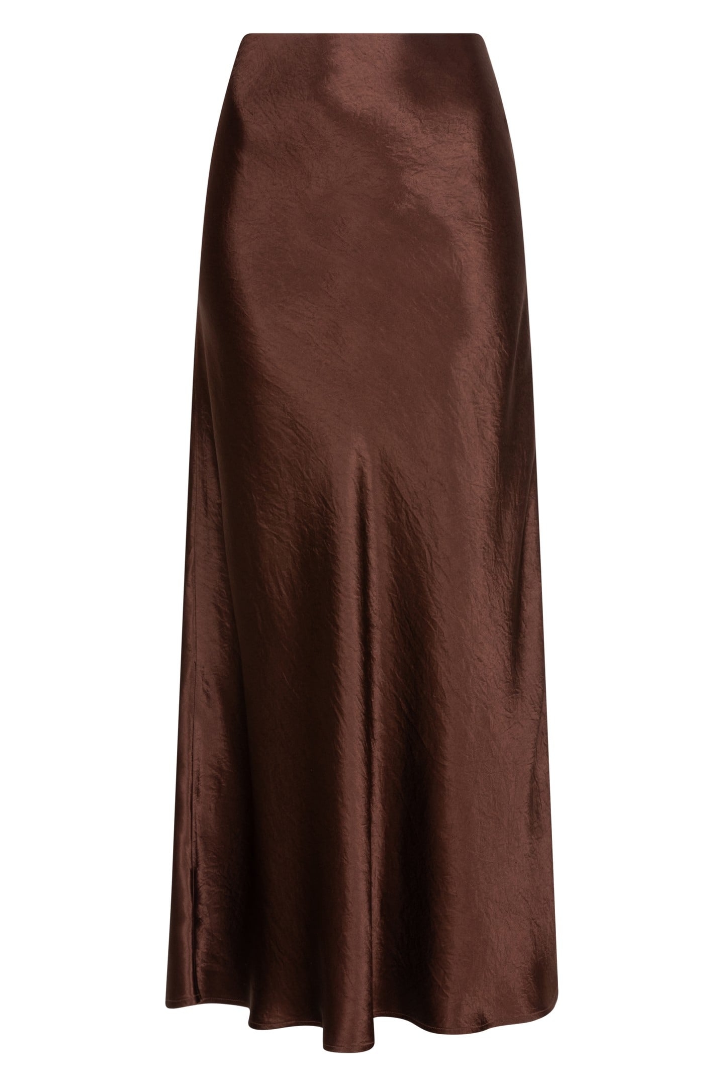 SKIRT CRUSHED SATIN CHOCOLATE 4
