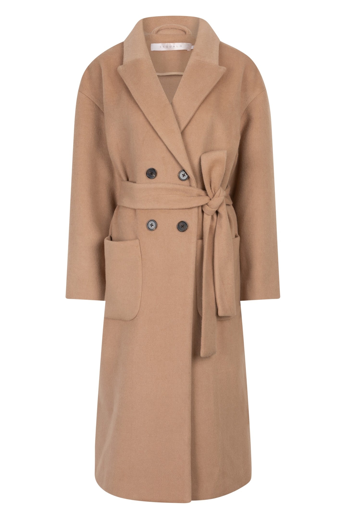 COAT PATCHED POCKETS CAMEL 5