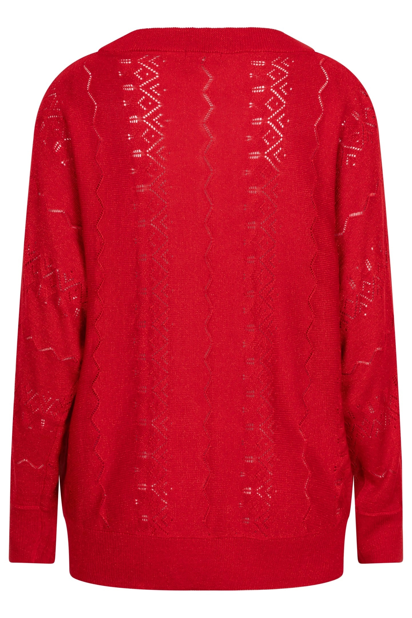 SWEATER BATWING LUREX RED 5