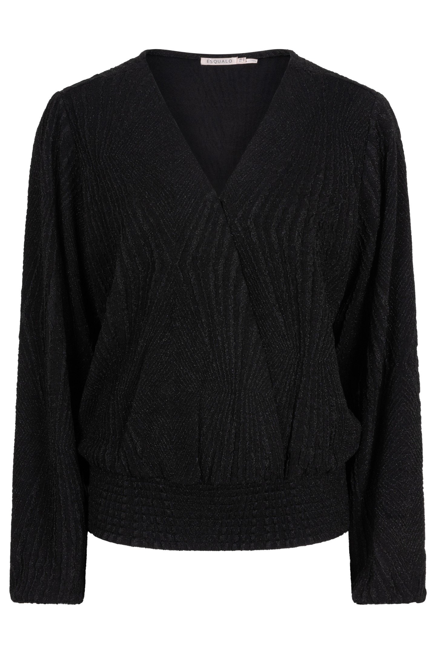 BLOUSE JACQUARD SJ BLACK 4