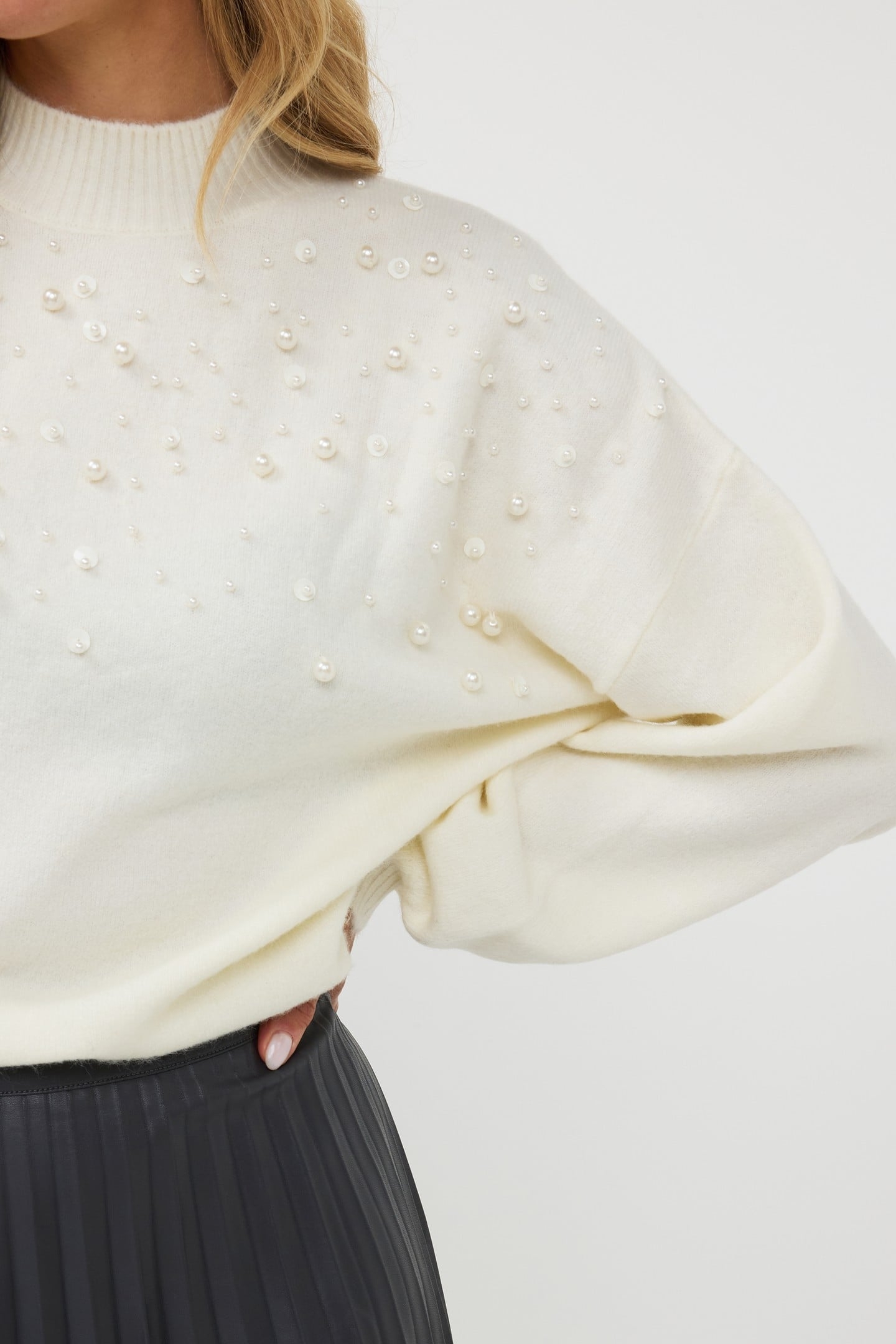 SWEATER BEADING OFF WHITE 6