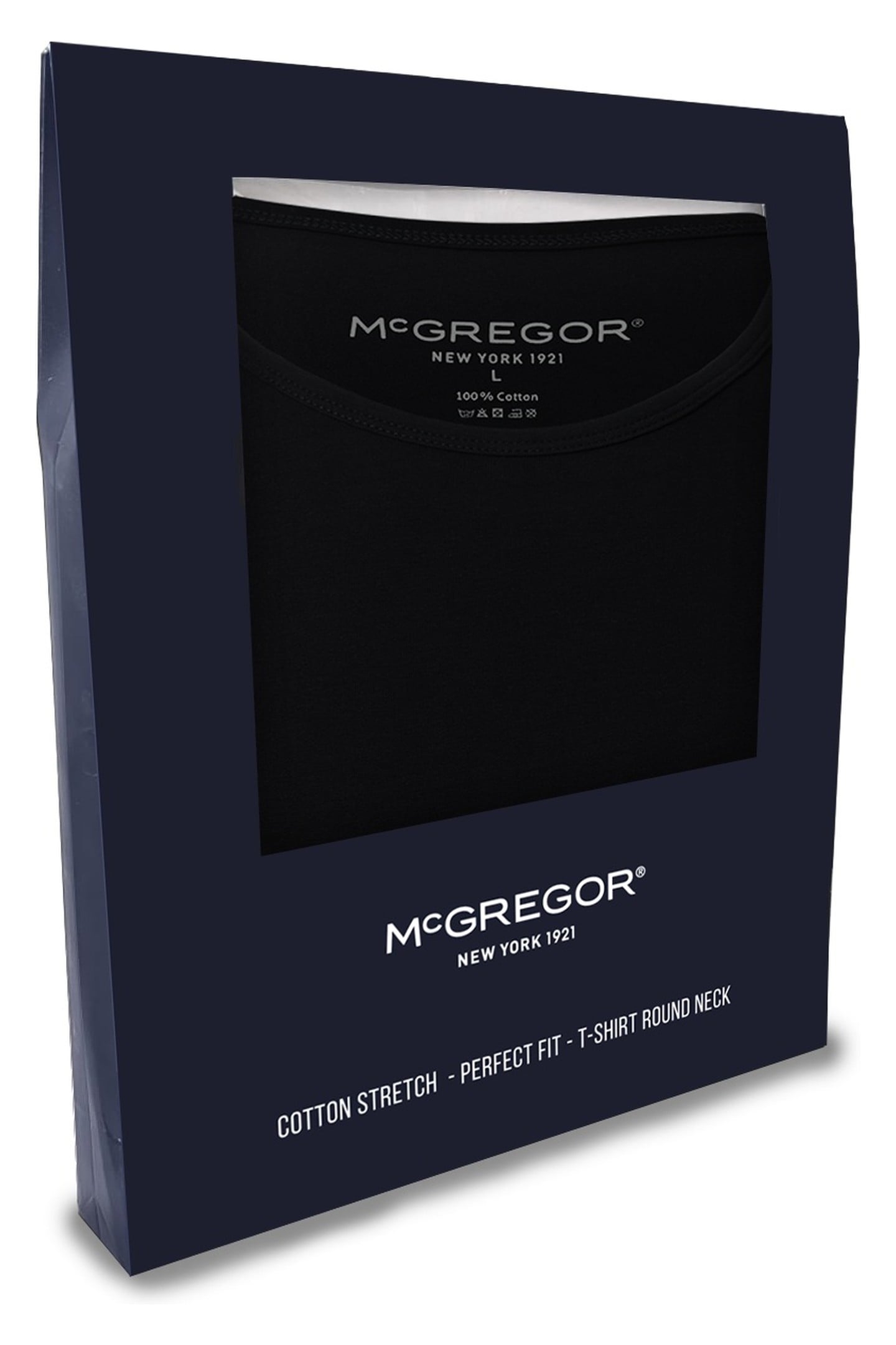 PREMIUM - STRETCH T-SHIRT - 4-PACK BLACK 4