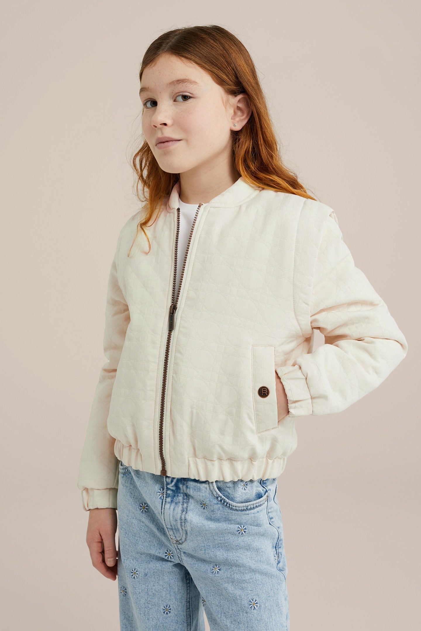 GIRLS BOMBER OFF-WHITE 3