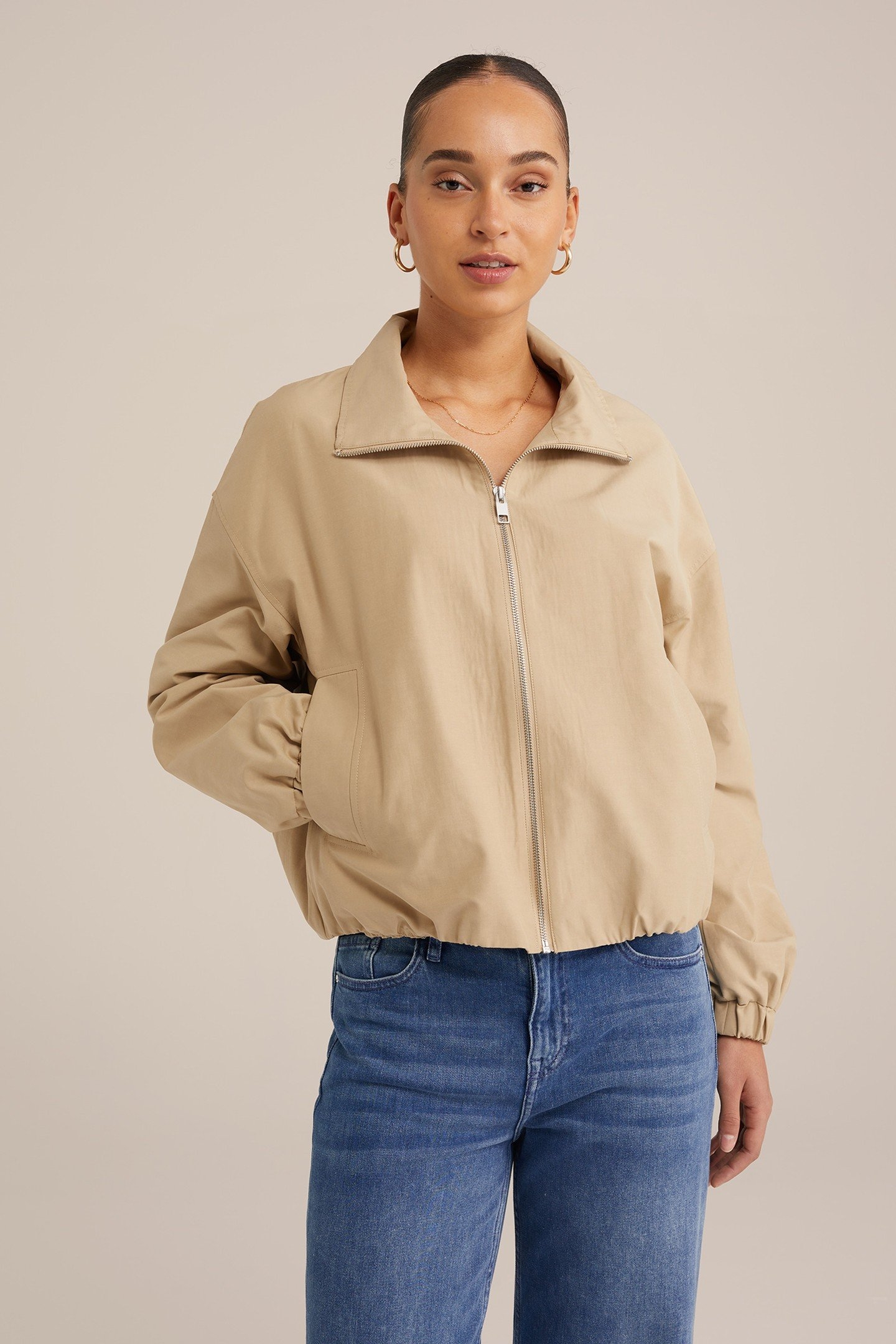JACKET NORMAL LENGTH BEIGE 1