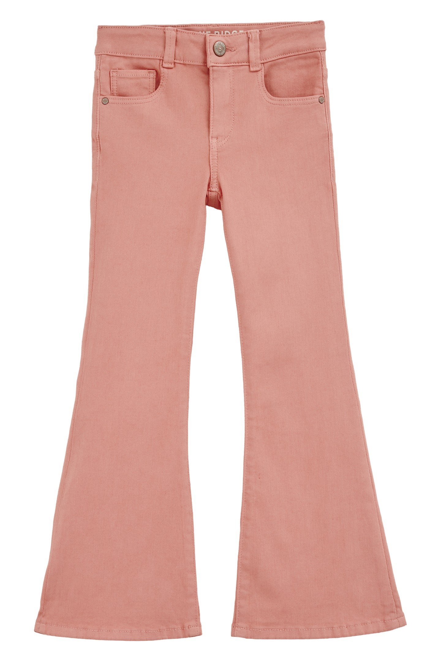 GIRLS 5-POCKET MID WAIST CORAL PINK 1