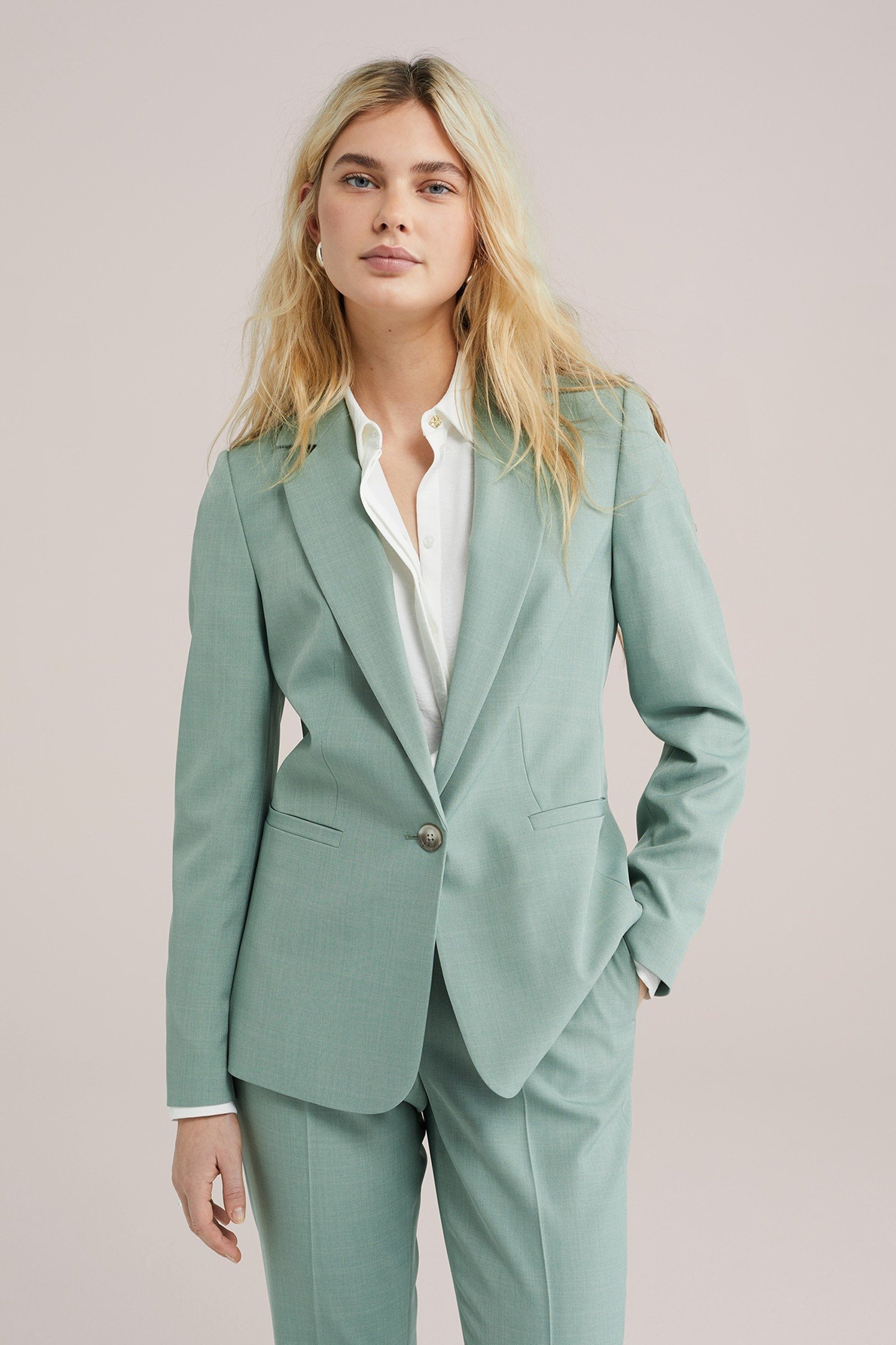 BLAZER PASTEL GREEN 1