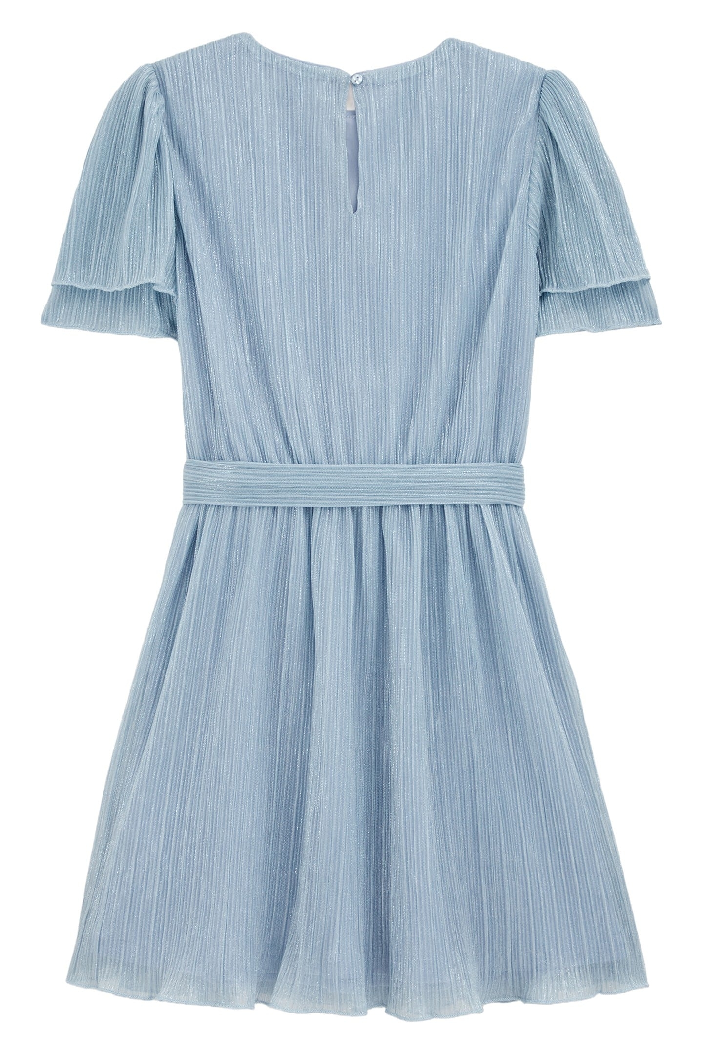 GIRLS DRESS MID LENGTH LIGHT BLUE 4