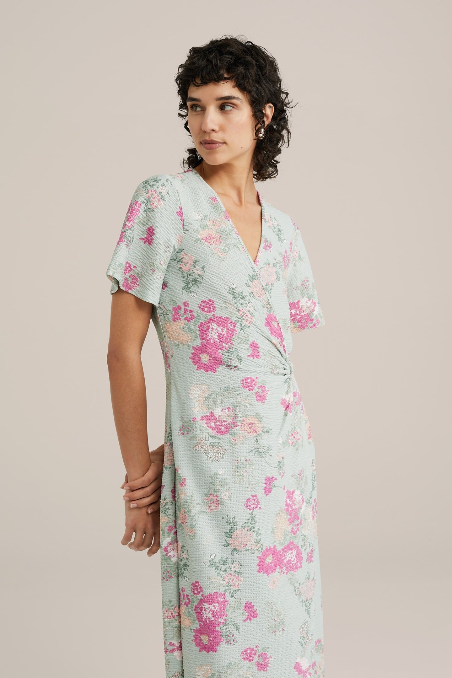 DRESS MID LENGTH MINT GREEN 1