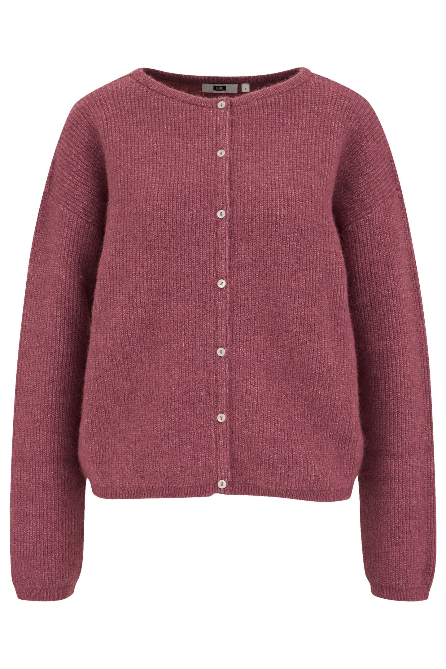 KNITTED CARDIGAN BURGUNDY RED 4