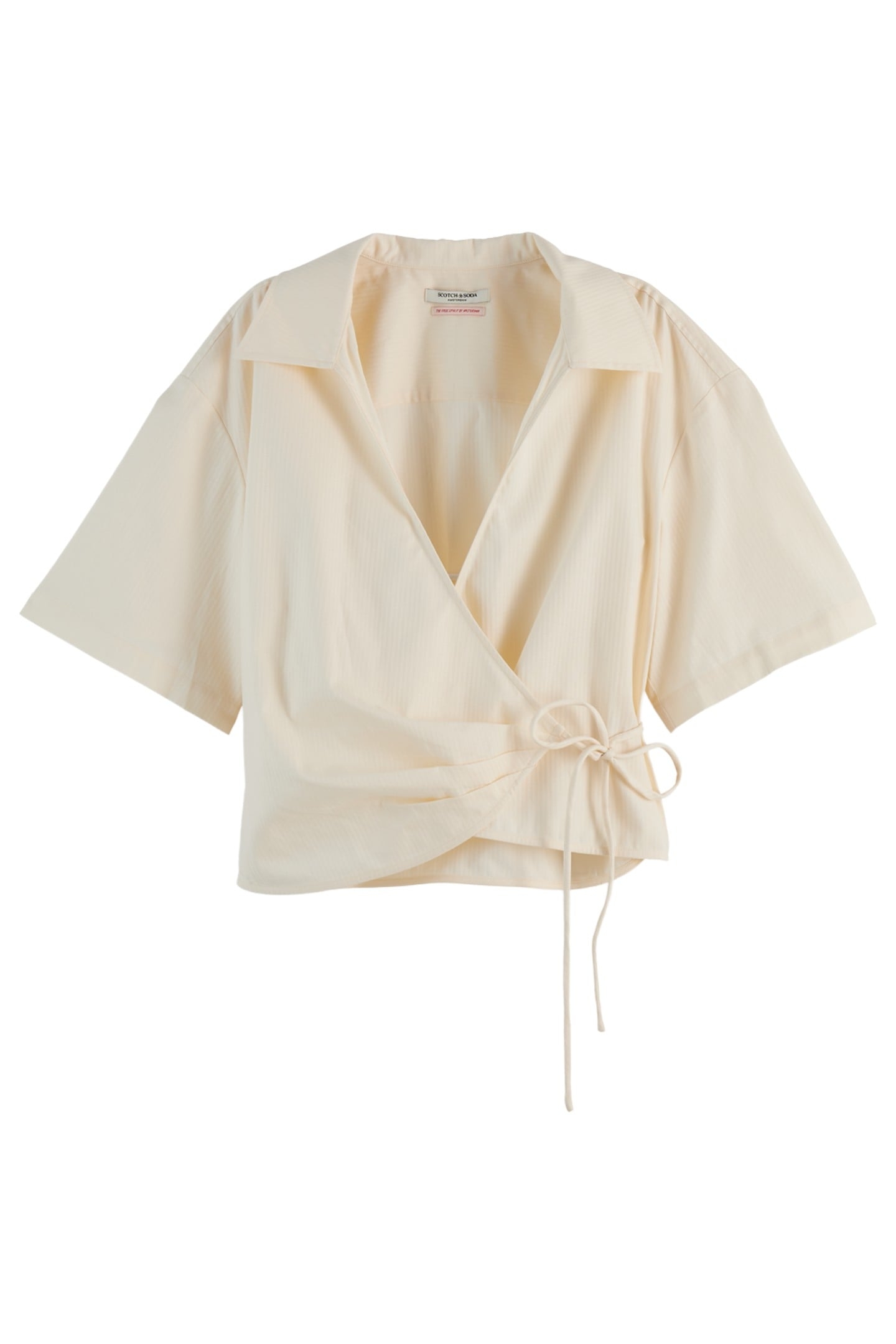 STRUCTURED STRIPE WRAP TOP SOFT ICE 3