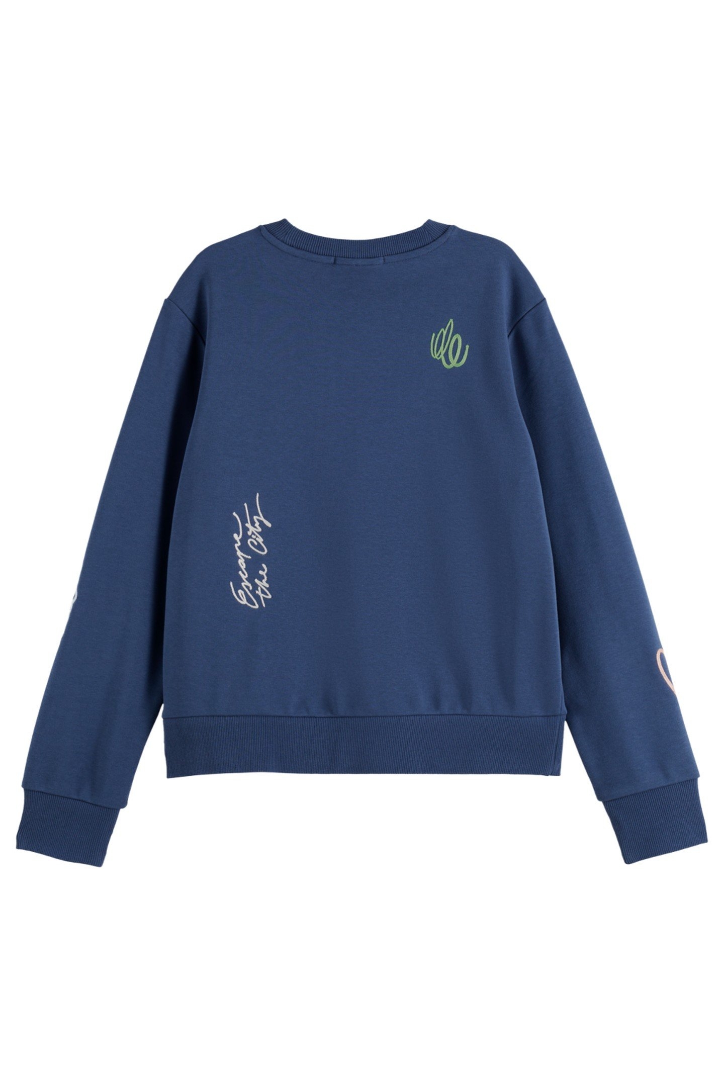 EMBROIDERED REGULAR FIT SWEATSHIRT ATLANTIC BLUE 6