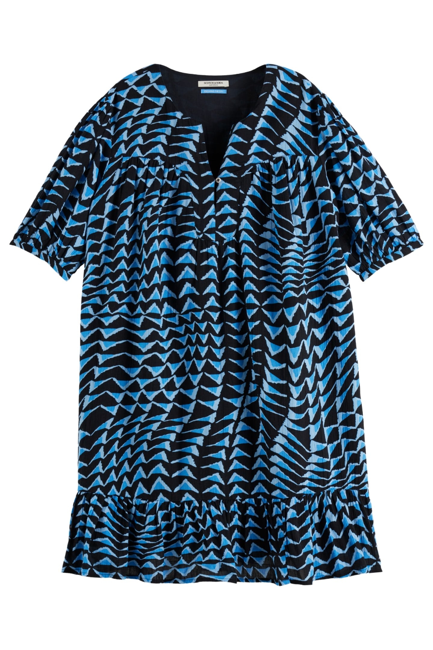 PRINTED CRINKLE MINI DRESS HOUSE OF MIRRORS PINK 5