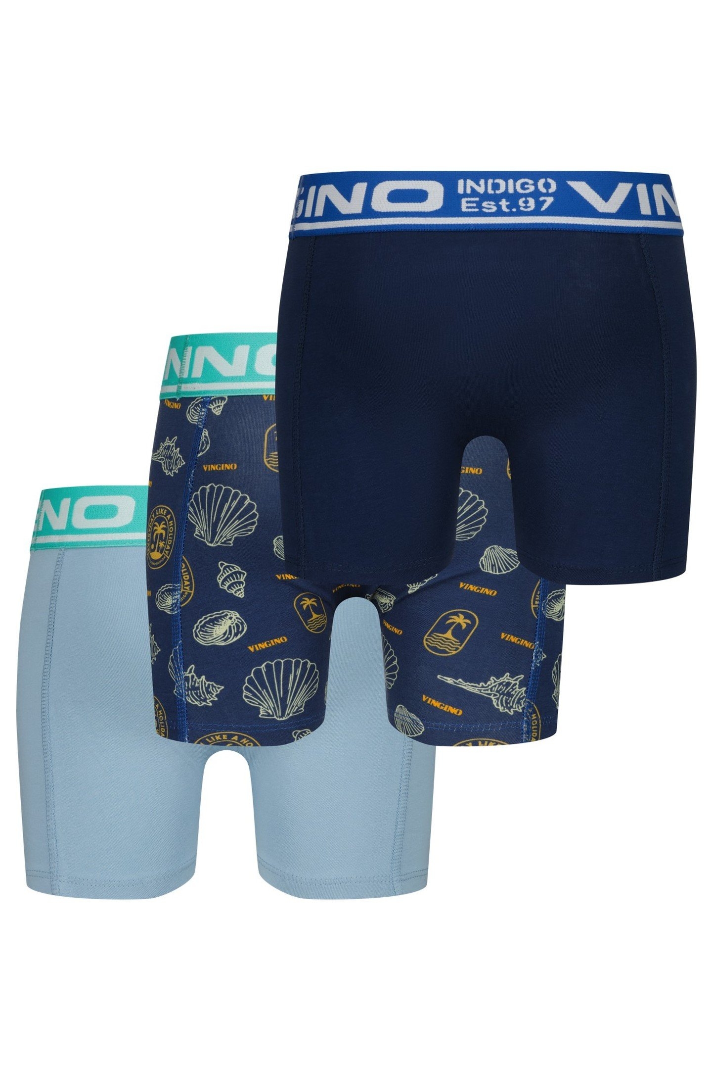 BOYS B-SO26 SEA 3 PACK BOXER DUSK BLUE 1