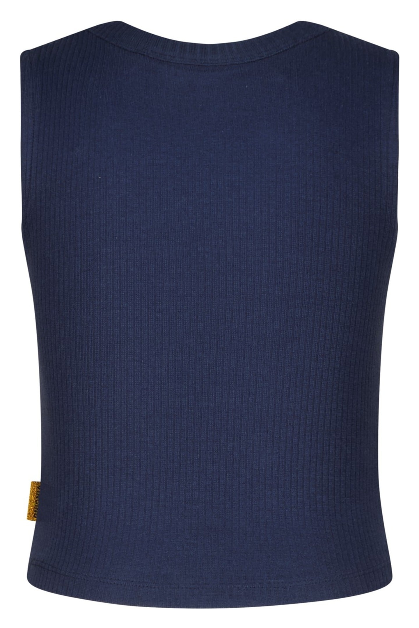 GIRLS BASIC-CROP RIB TOP TOP DARK BLUE 2