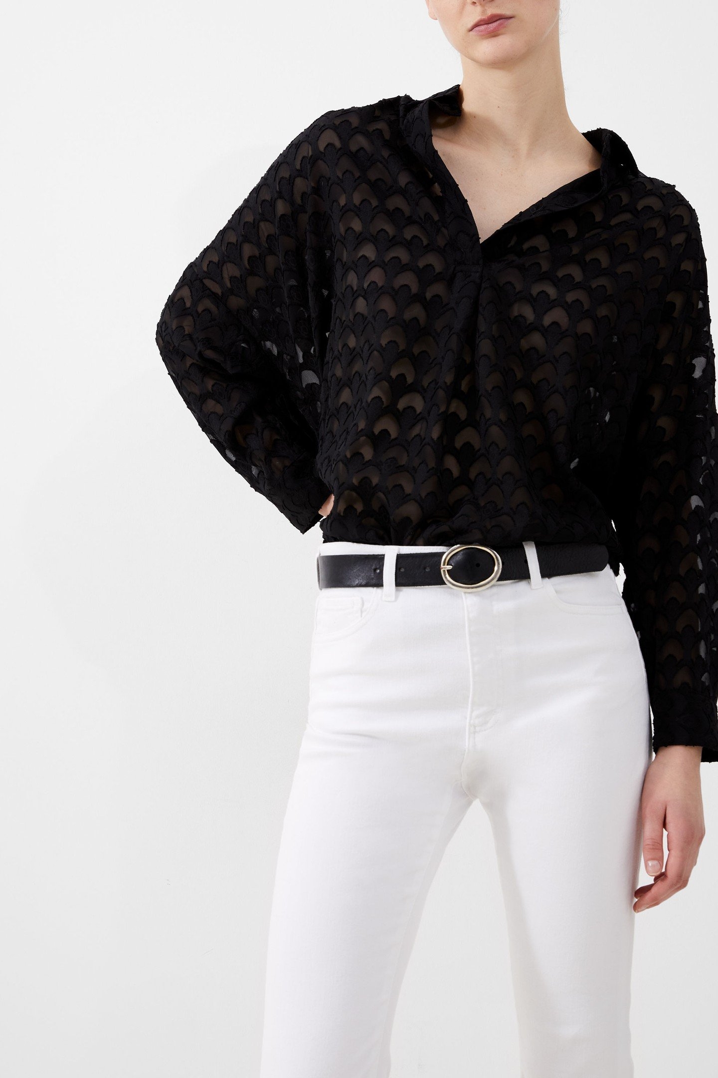 STRETCH ANKLE BOOT CUT JEAN WHITE 1