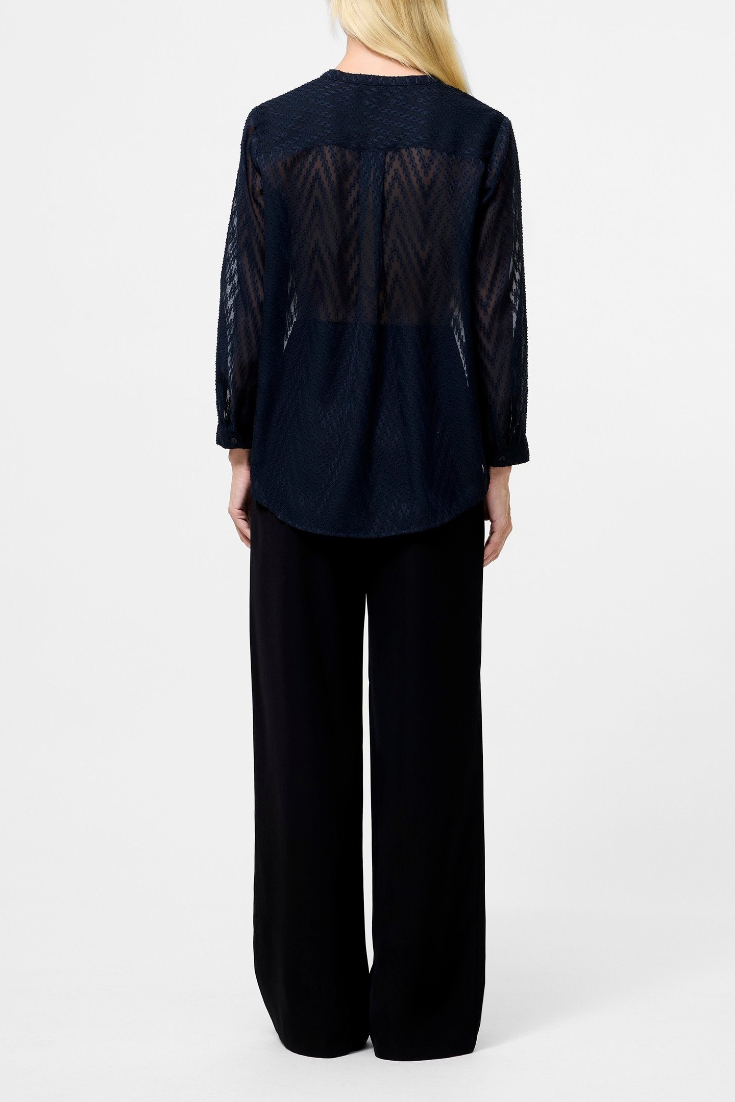 DAYTON FIL DE COUPE L/S SHIRT NAVY 3