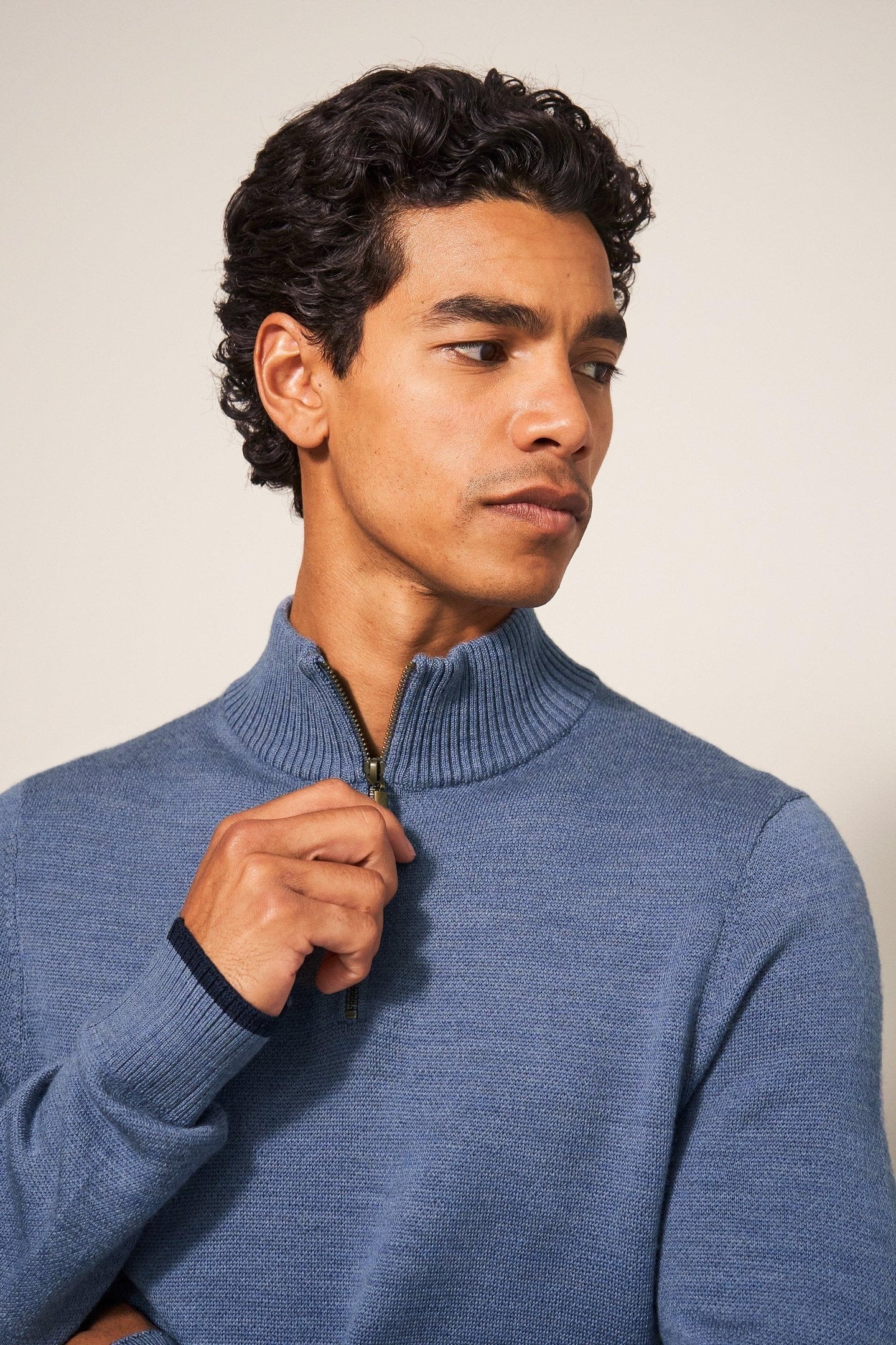 NEWPORT MERINO FUNNEL CHAMBRAY BLUE 7