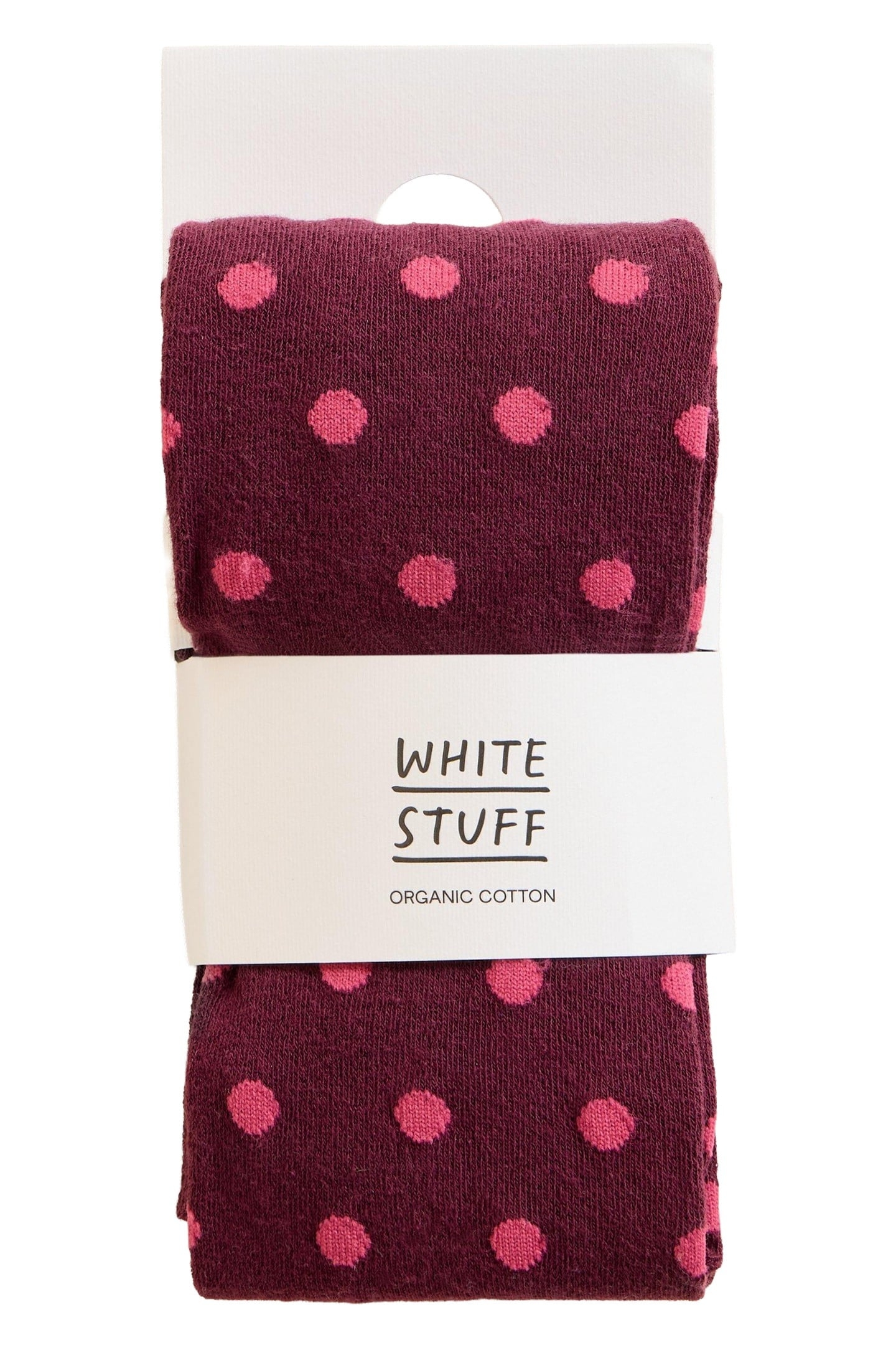 POLKA DOT TIGHTS PLUM MULTI 2