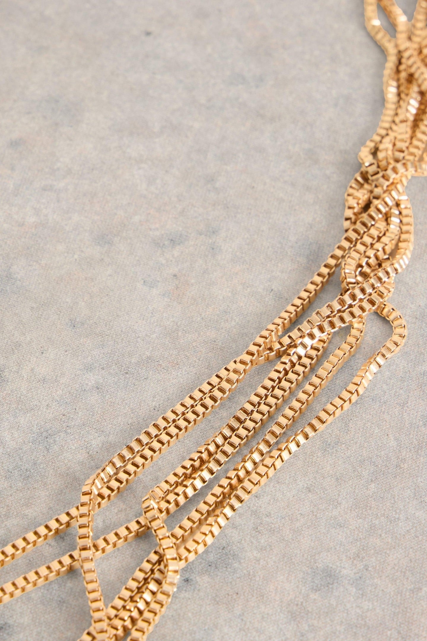 ABELIA CHAIN NECKLACE GOLD TONE METALLIC 2