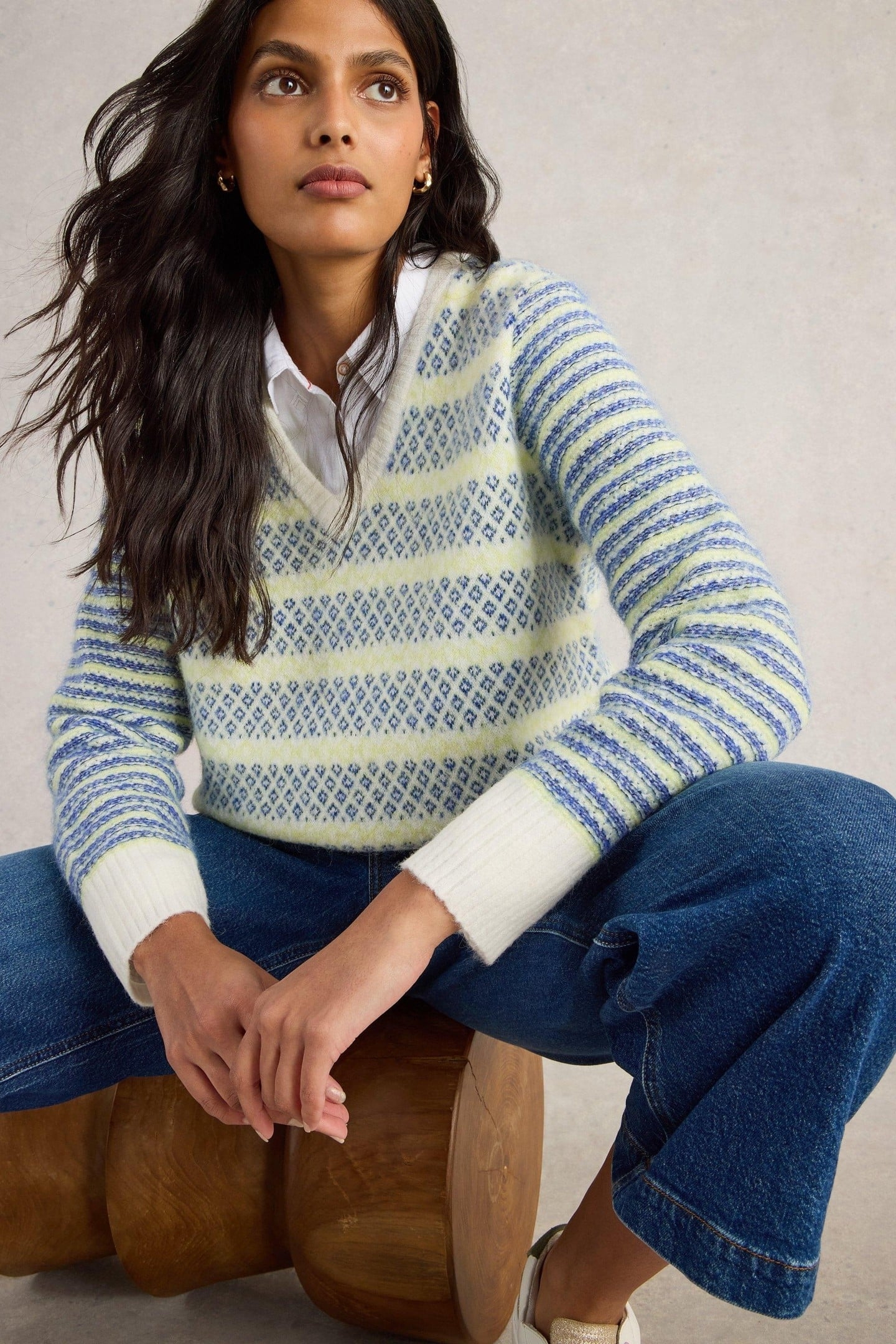 SAMMY STRIPE JUMPER BLUE MULTI 7