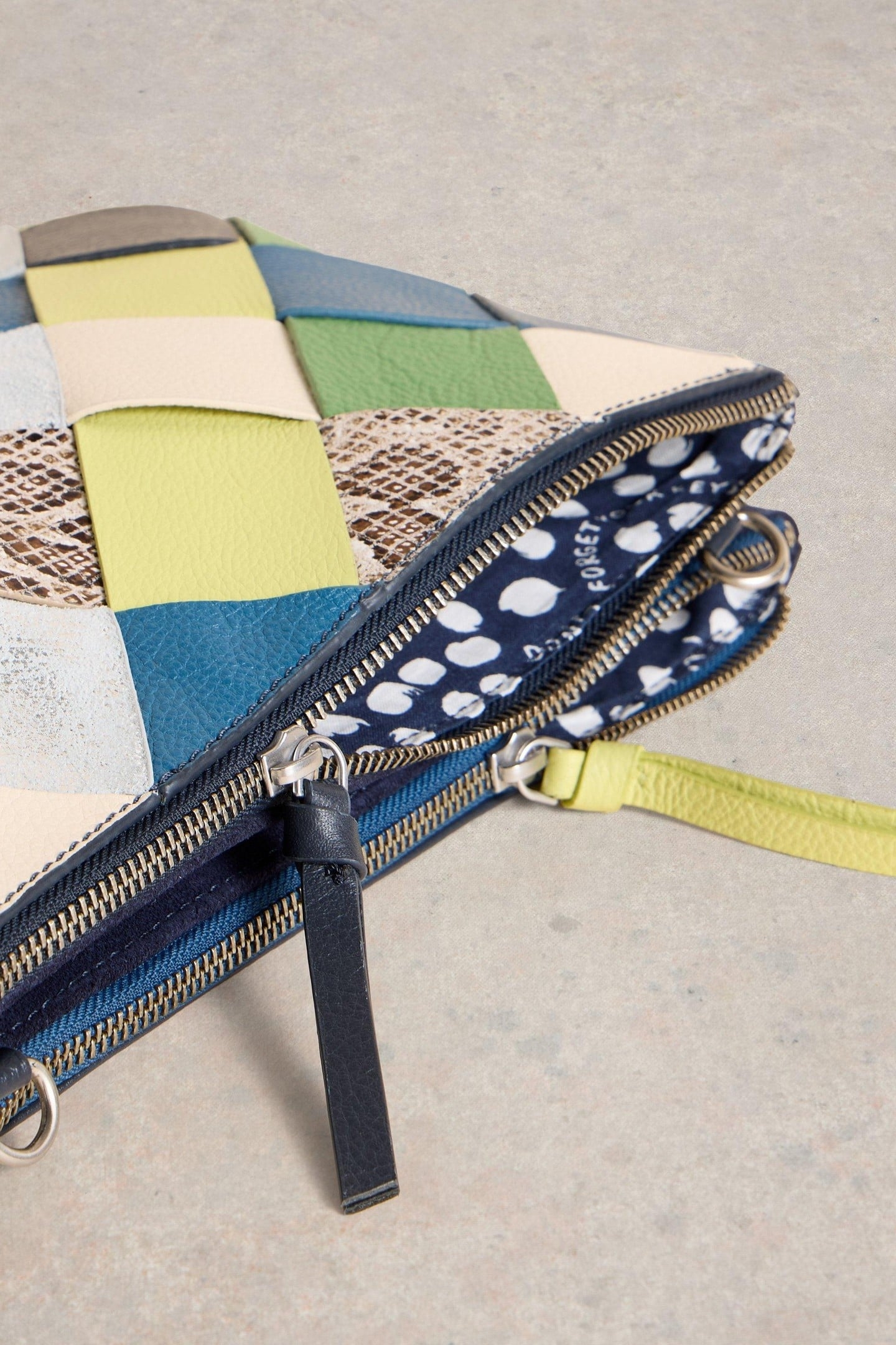 CONNIE DOUBLE POUCH CROSSBODY BLUE MULTI 4