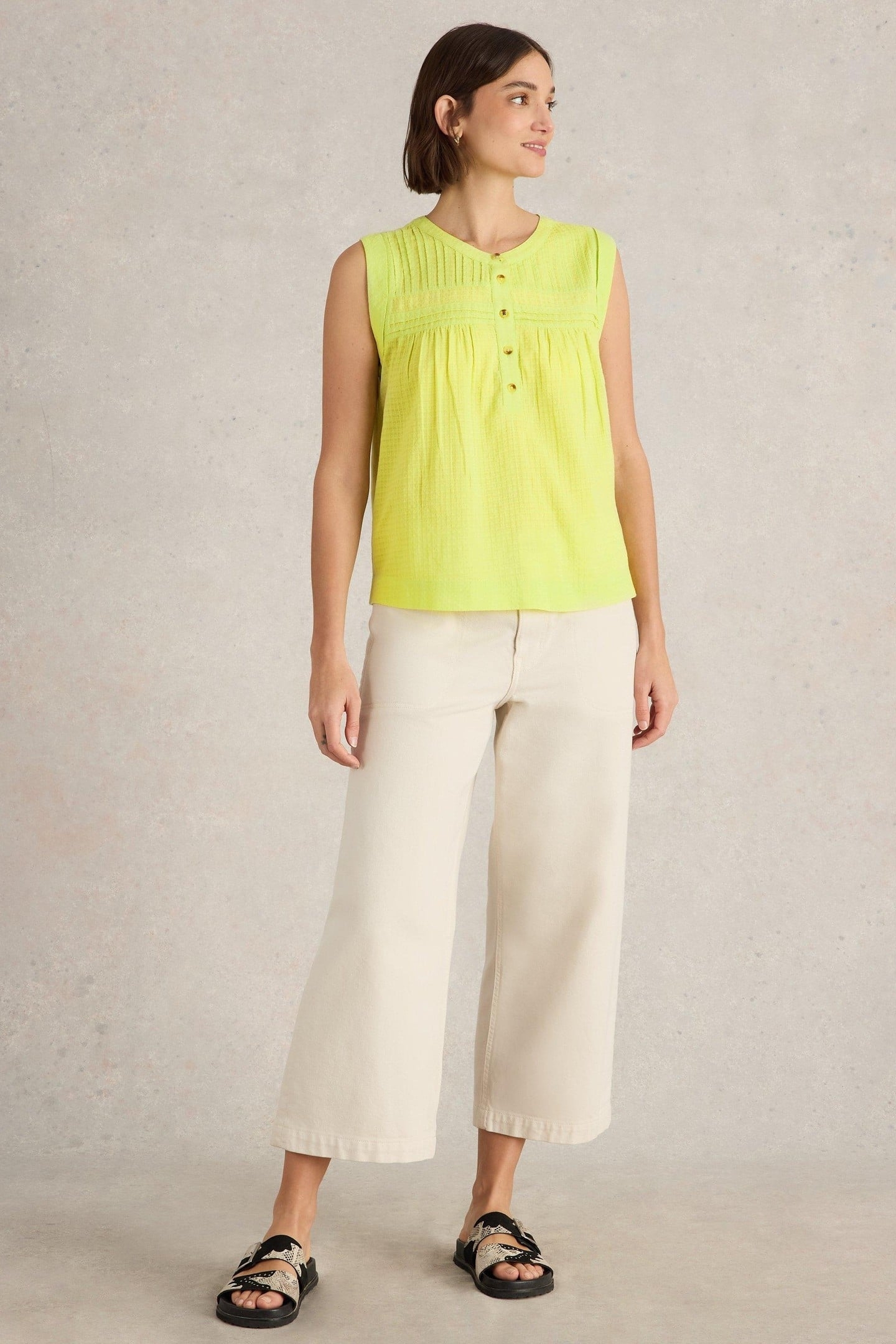 ISLA MIX TOP BRIGHT YELLOW 2