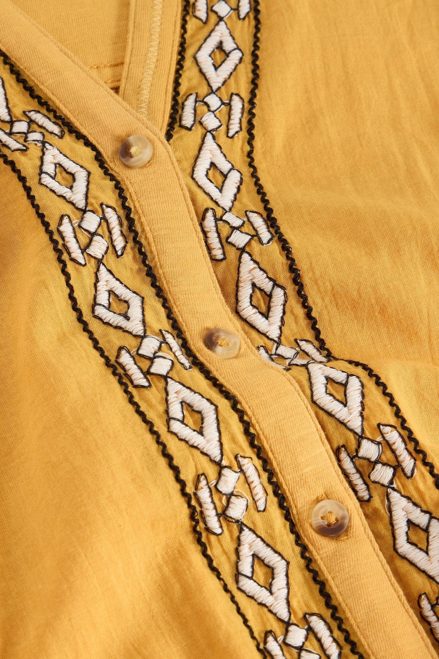 TULIP MIX SLEEVELESS SHIRT MID YELLOW 5