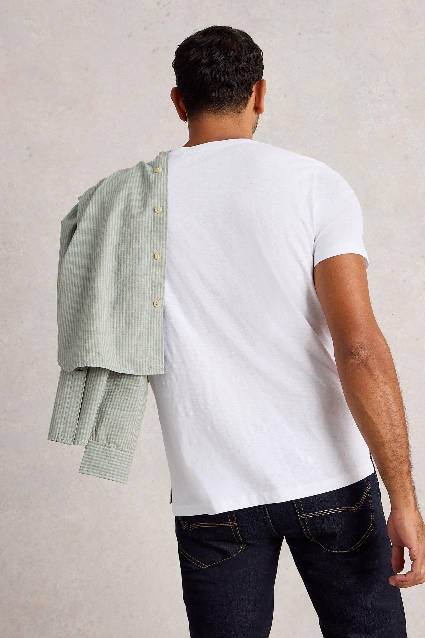 ABERSOCH GRAPHIC STAMP WHITE PRINT 2