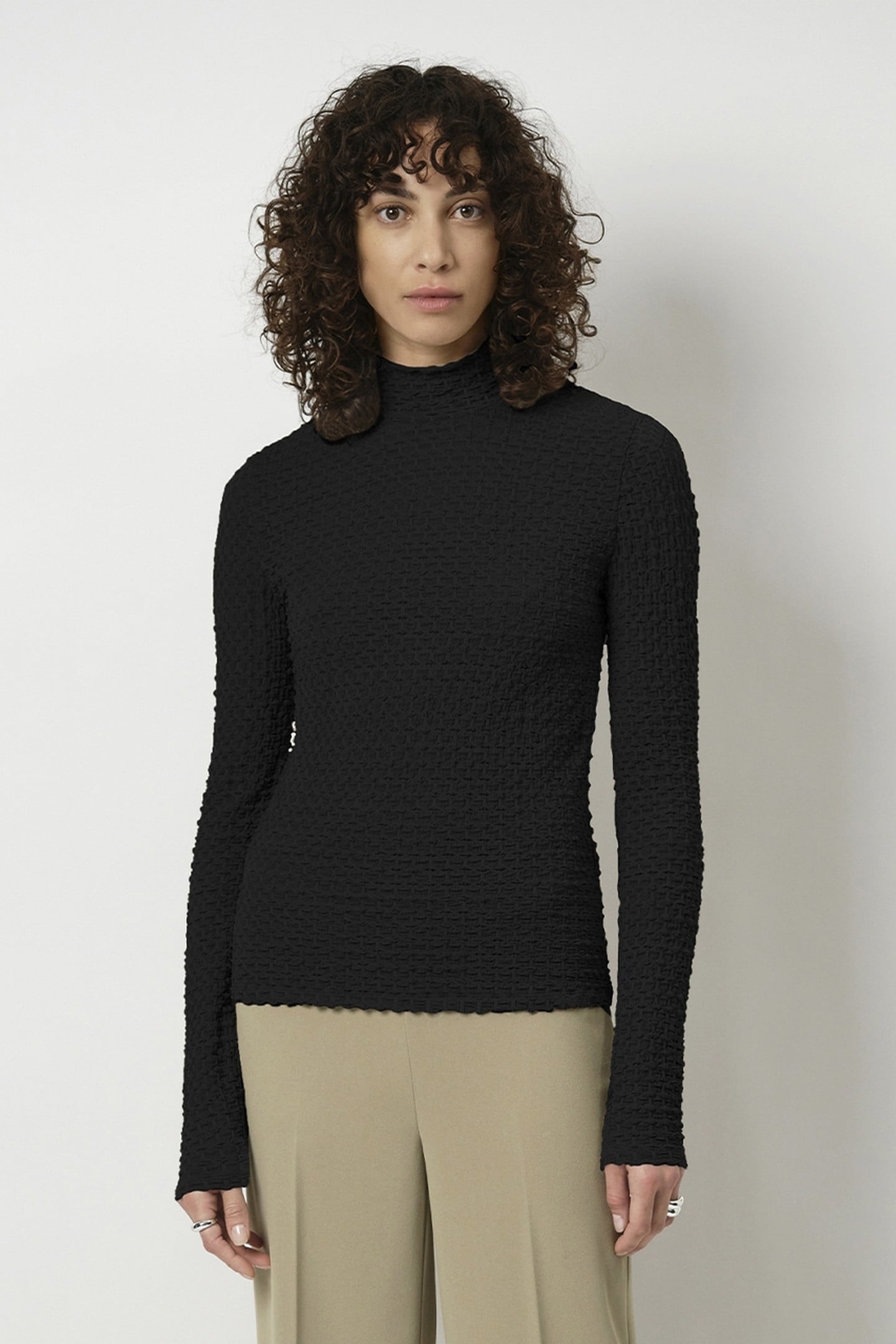 DANTE6-ZANE STRUCTURED LAYERING TOP RAVEN 1