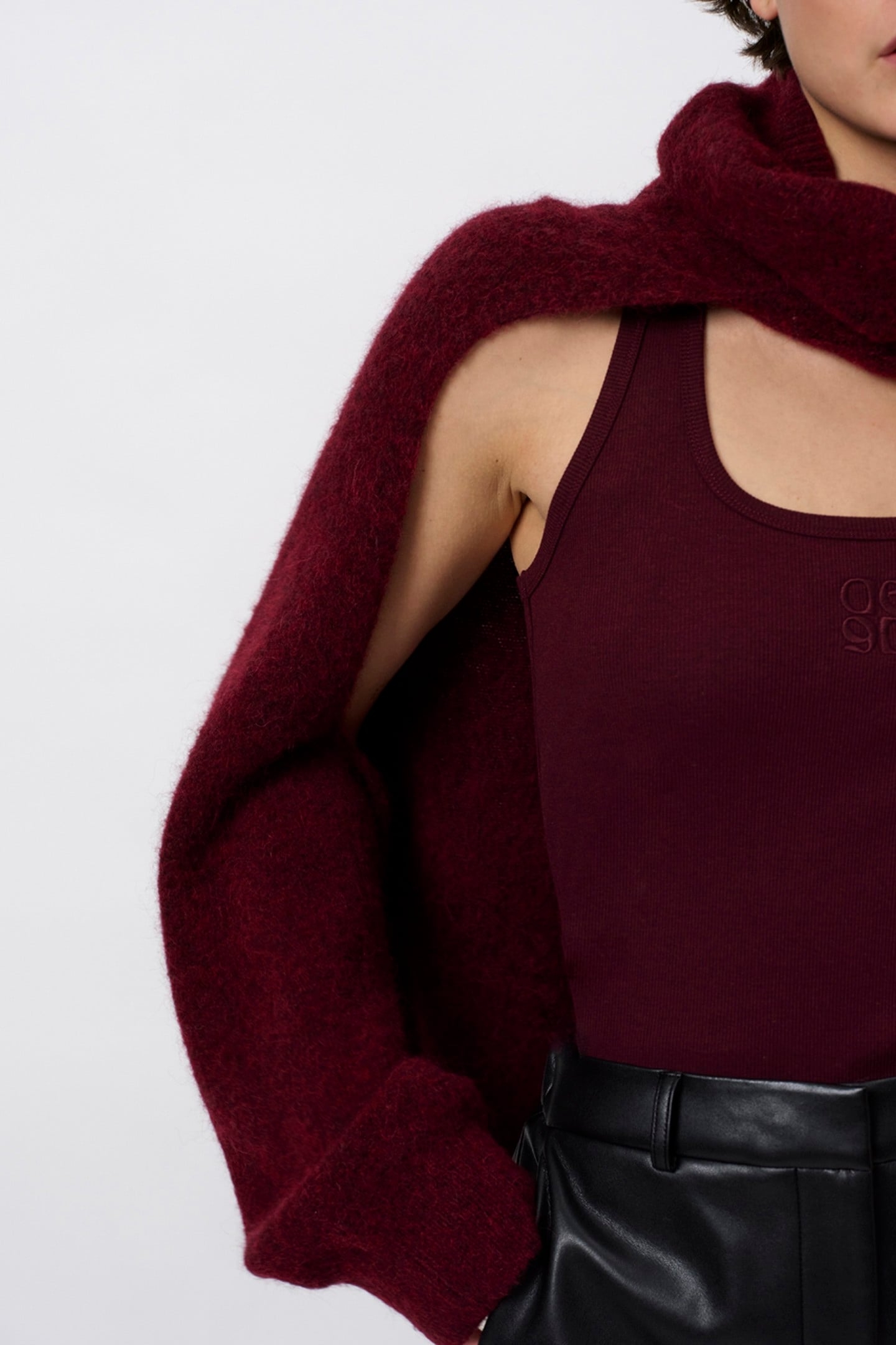 DANTE6-DANTE6-SALESSY CARDIGAN MULBERRY RED 7