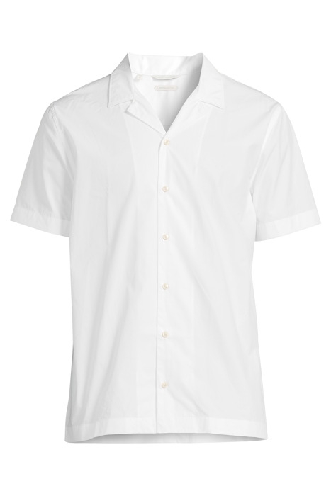 White Slim Fit Camp Shirt 6