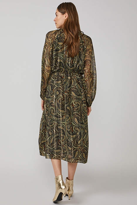 DRESS SWIRL PRINT GREENS 2