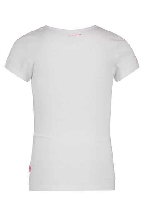 SHORT SLEEVE CREW NECK TS GIRLS REAL WHITE 2