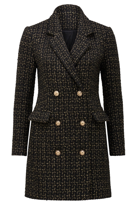 BETTY TWEED BLAZER DRESS BLACK 6