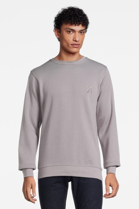 TON SUR TON LOGO CREWNECK LIGHT GREY 2