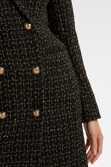 BETTY TWEED BLAZER DRESS BLACK 5