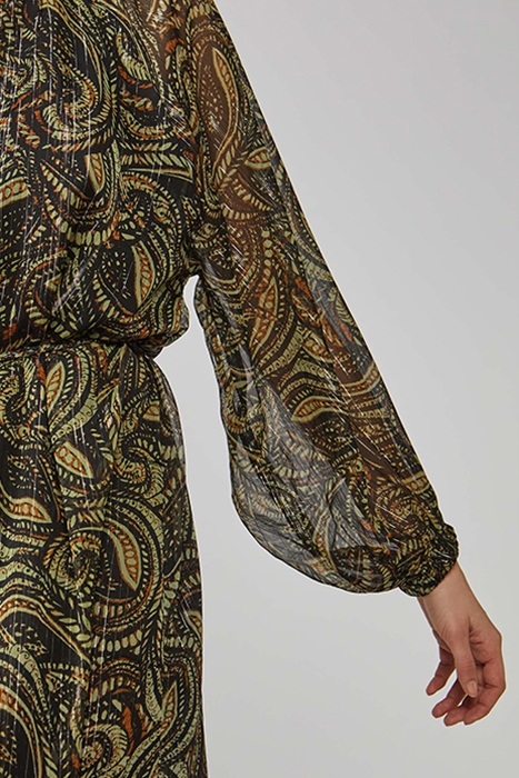 DRESS SWIRL PRINT GREENS 4