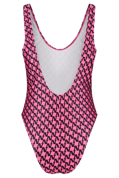 FLASH N ALL OVER SWIMSUIT HOT PINK 2