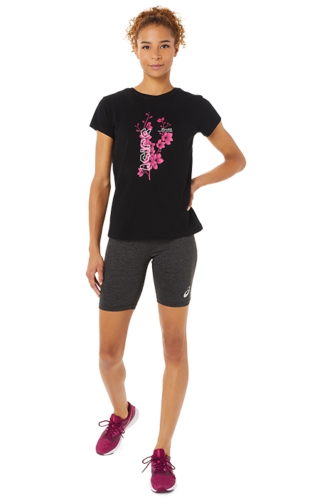 SAKURA FLOWER TEE PERFORMANCE BLACK 3