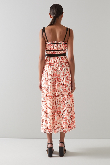 CHARLOTTE MIDI DRESS RED 2