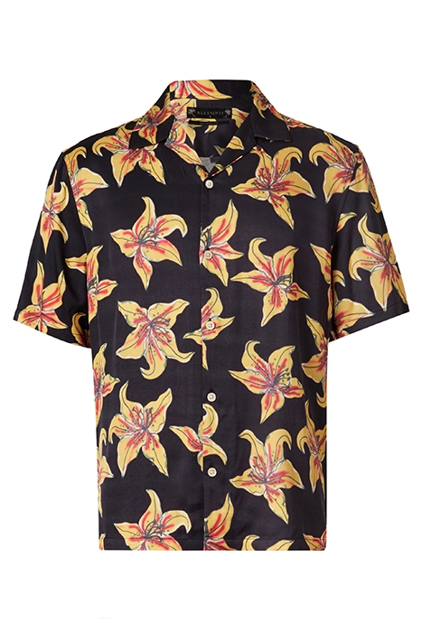 HIBISCUS SS SHIRT JET BLACK 1