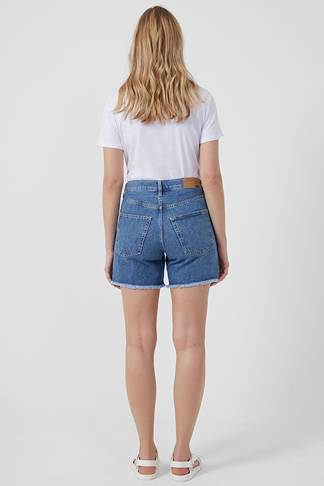 PIPER ORGNIC DNM BOYFRND SHRTS MID BLUE 5