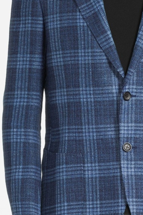 MID BLUE CHECKED HAVANA BLAZER 8